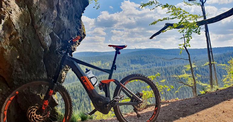 Mit dem E-Bike am Ausgebrannten Stein